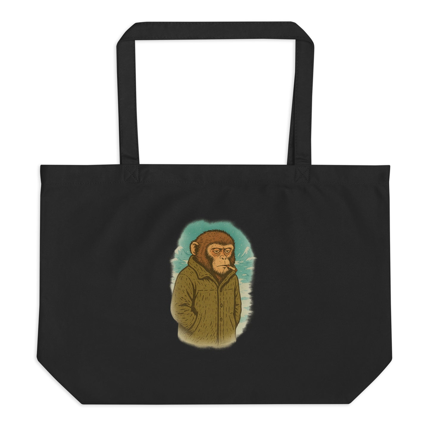 Monkey in the Arctic — Organic Cotton Tote Bag