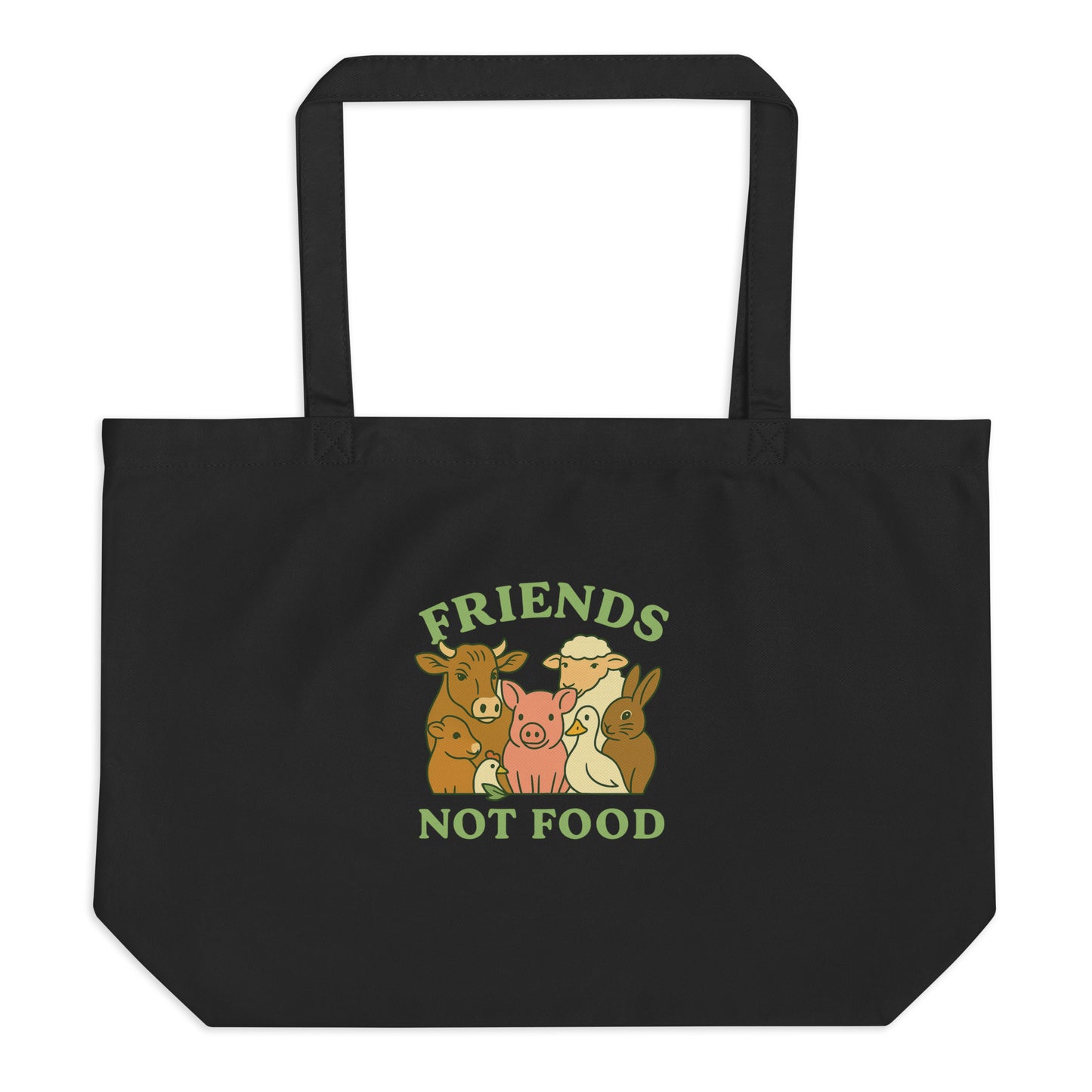 Friends Not Food — Organic Cotton Tote Bag
