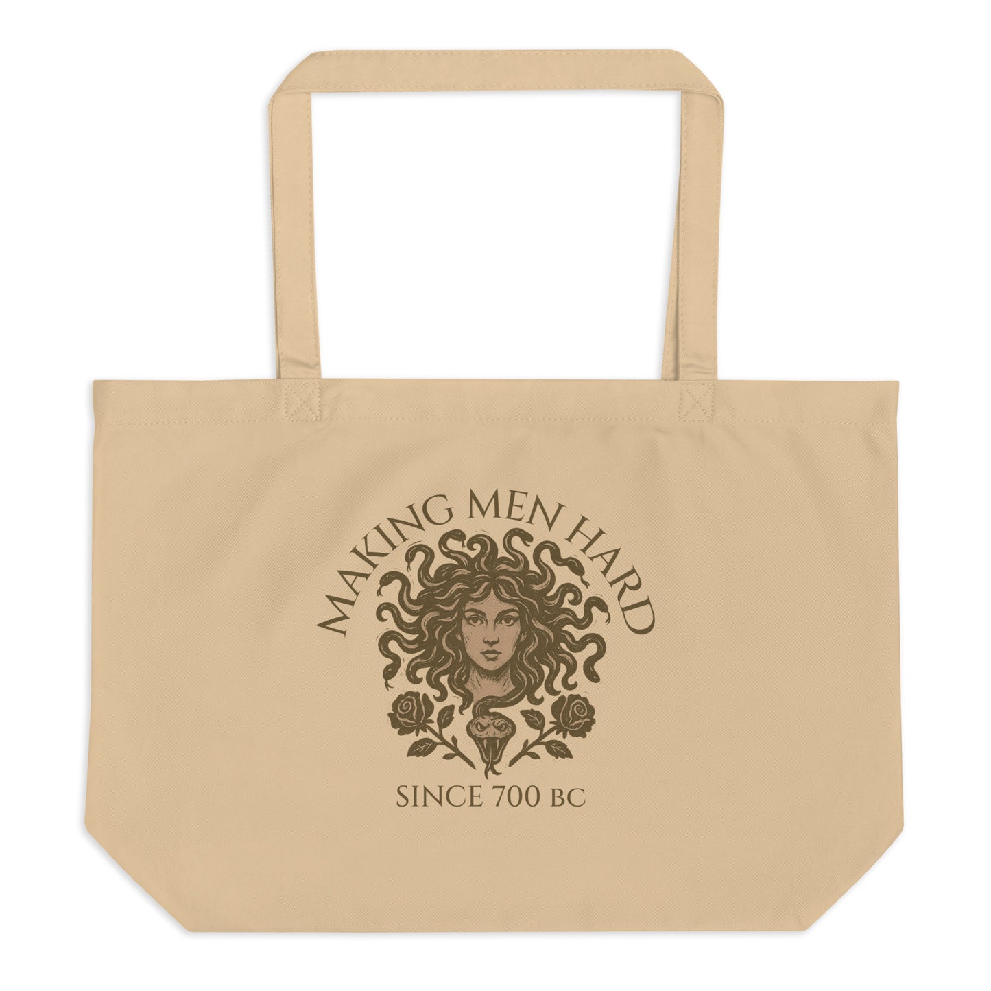 Medusa Tote Bag — Funny Mythology Organic Cotton Tote