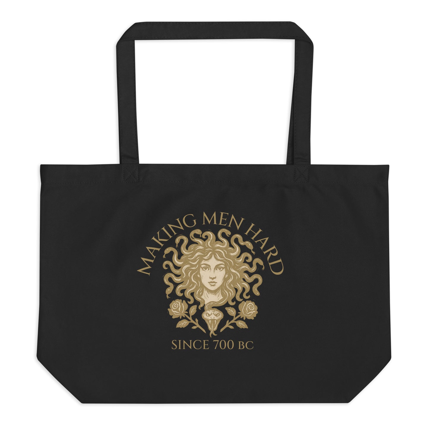 Medusa Tote Bag — Funny Mythology Organic Cotton Tote