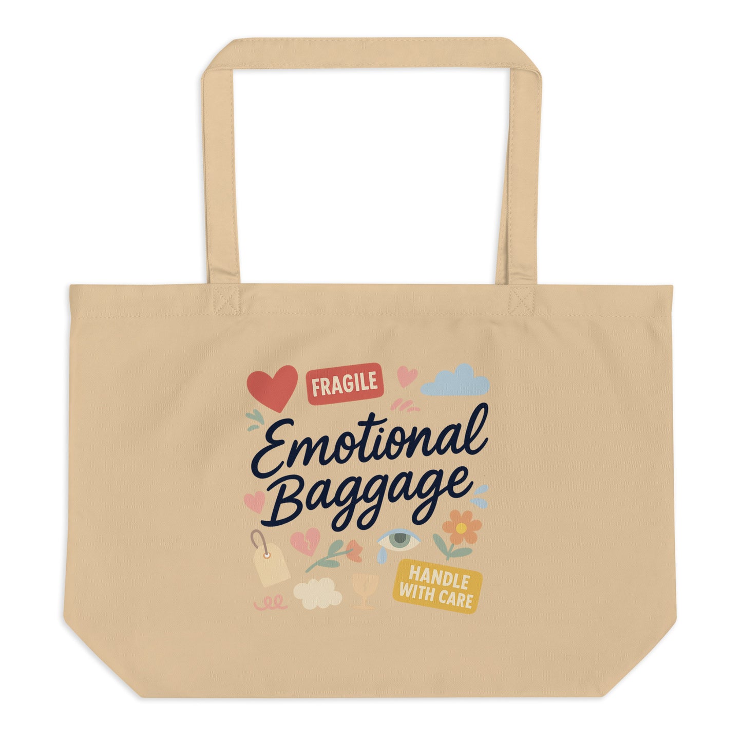 Emotional Baggage — Funny Organic Cotton Tote Bag