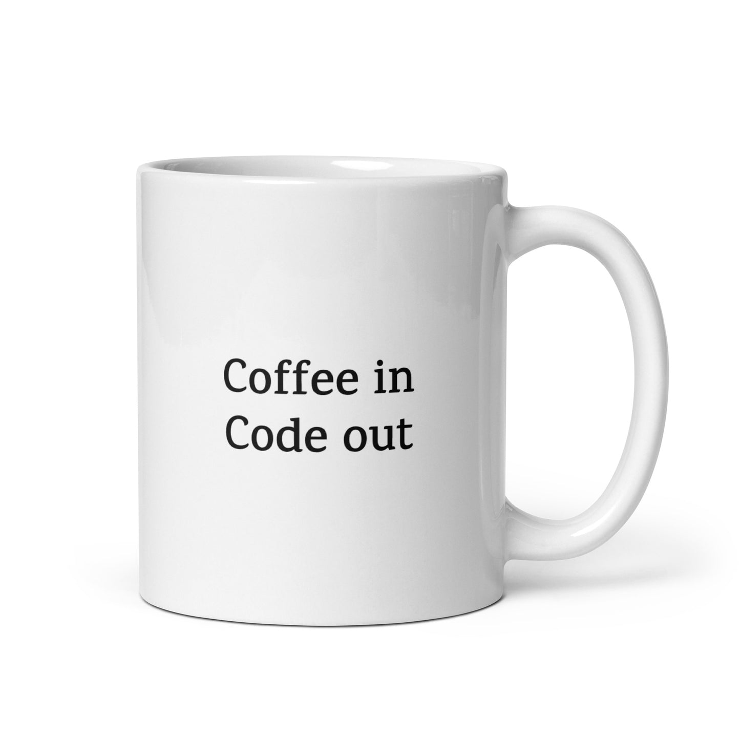 Coffee in, code out — Funny Mug