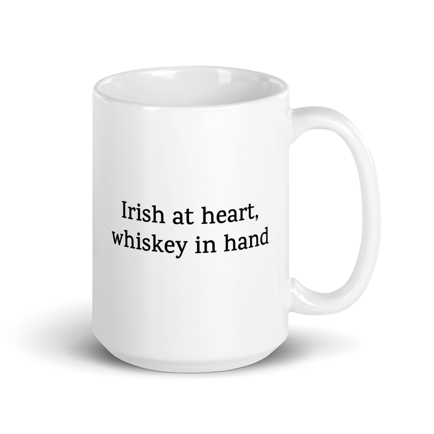 Irish at Heart, Whiskey in Hand — National Pride Mug