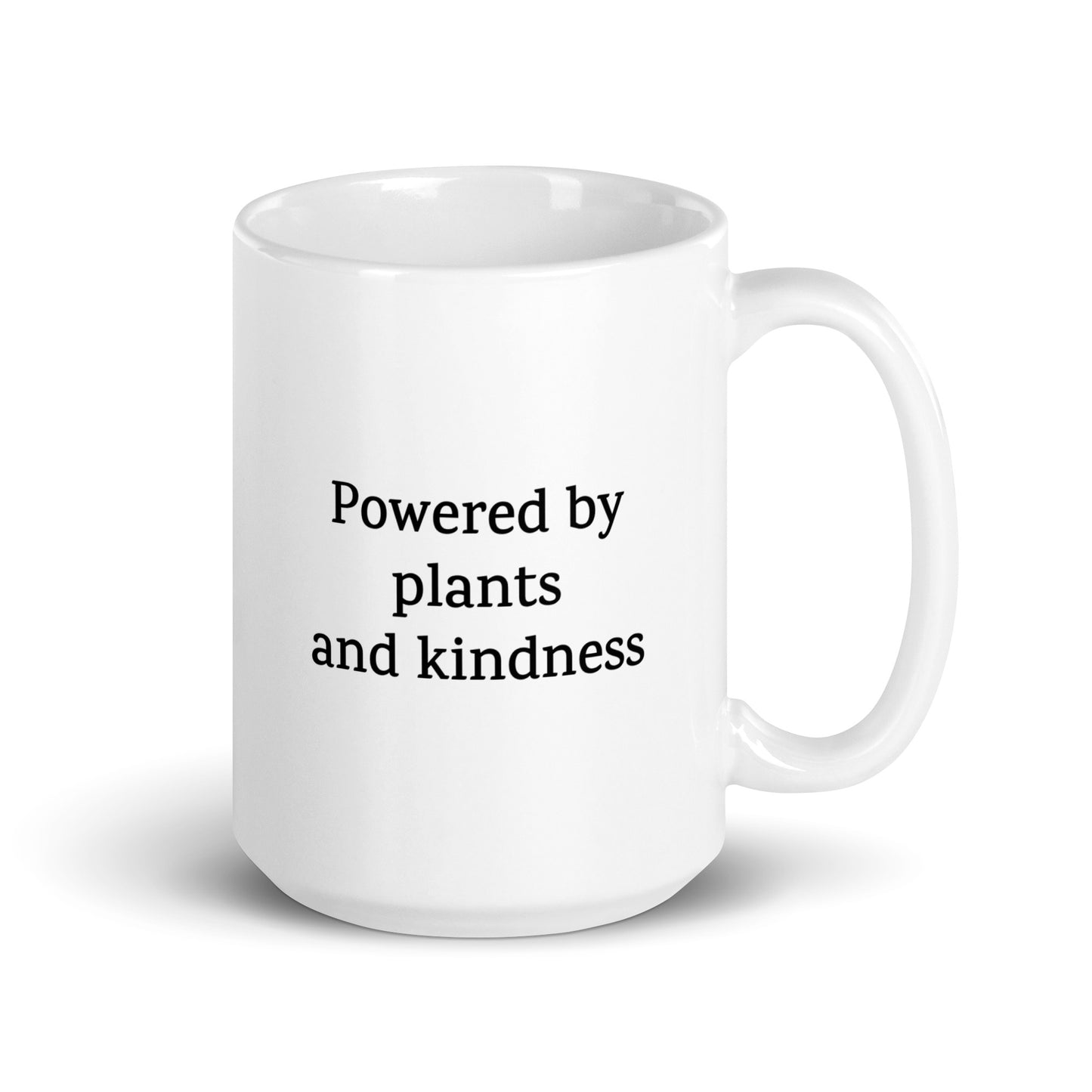 Powered by Plants and Kindness — Vegan Mug
