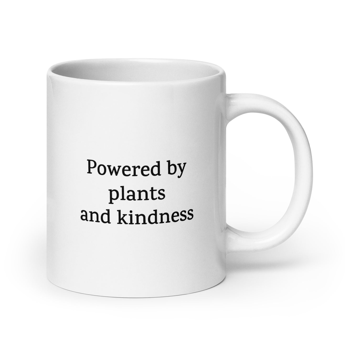 Powered by Plants and Kindness — Vegan Mug