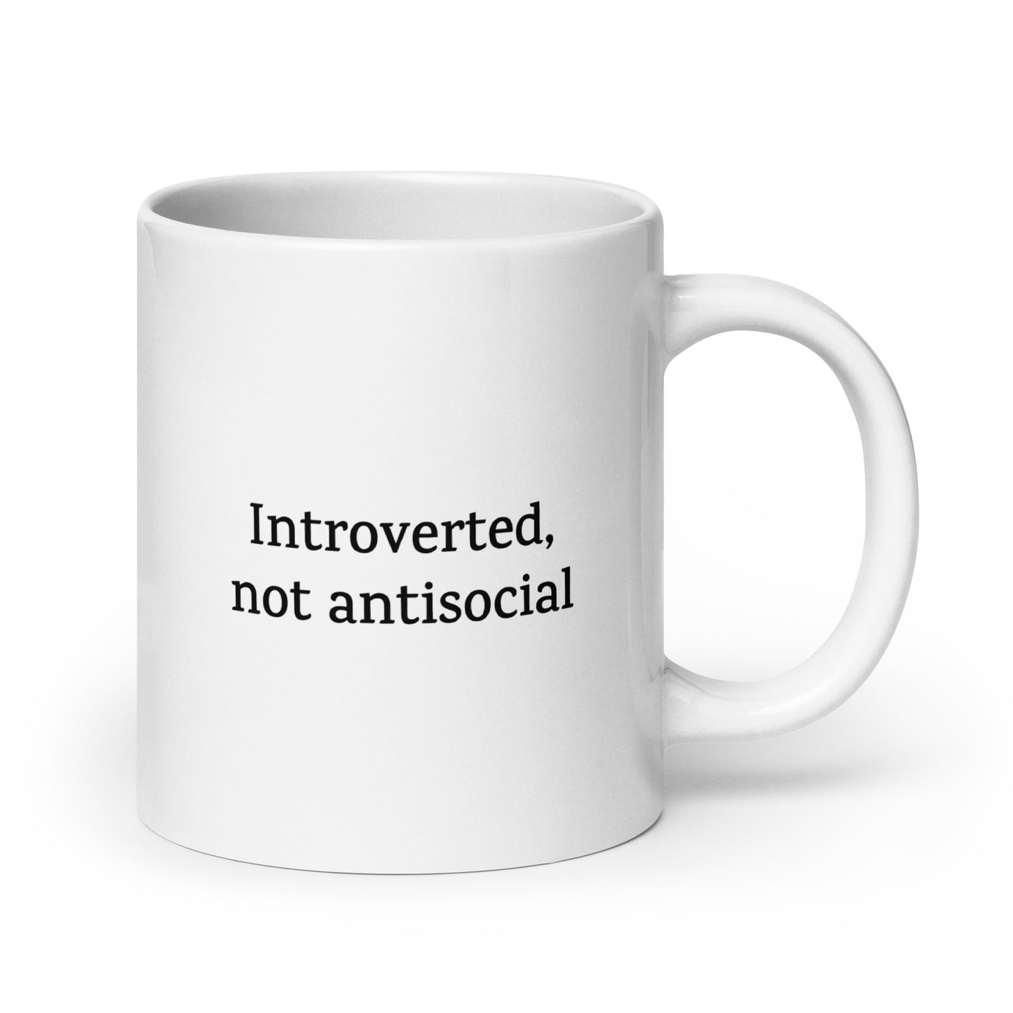 Introverted, Not Antisocial — Neurodivergent Mug