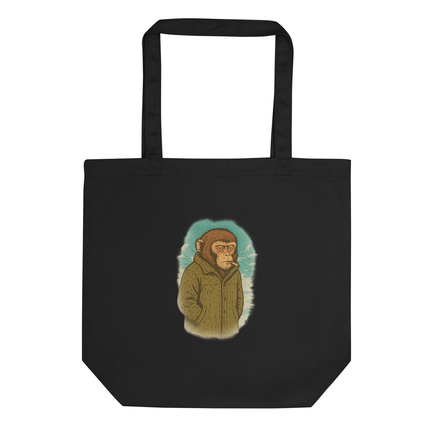 Monkey in the Arctic — Organic Cotton Tote Bag
