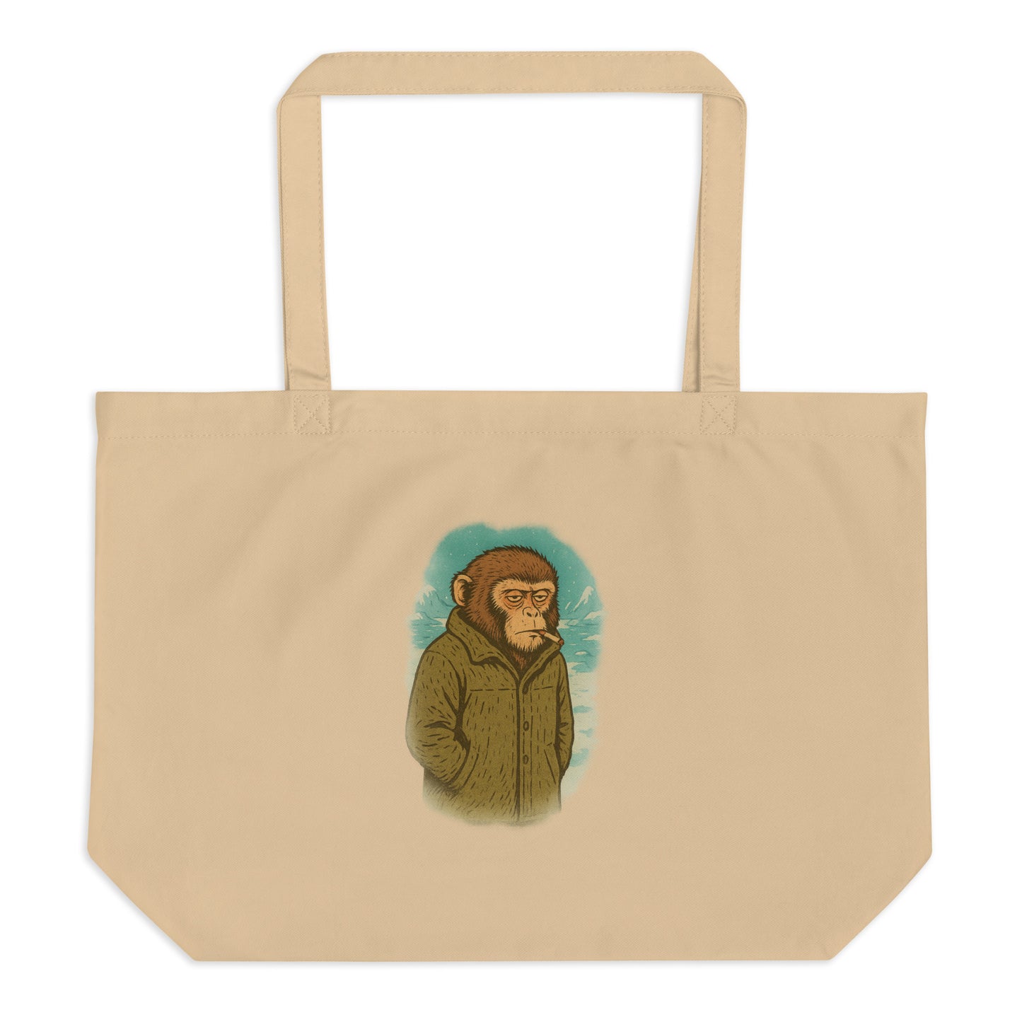 Monkey in the Arctic — Organic Cotton Tote Bag