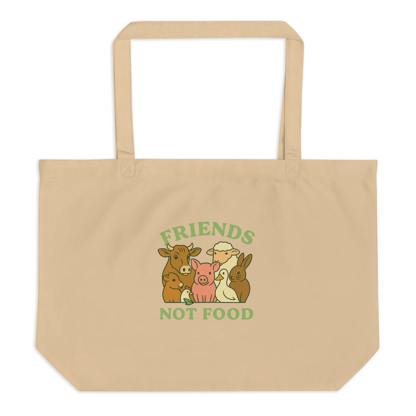 Friends Not Food — Organic Cotton Tote Bag