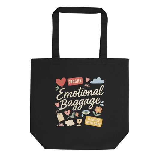 Emotional Baggage — Funny Organic Cotton Tote Bag