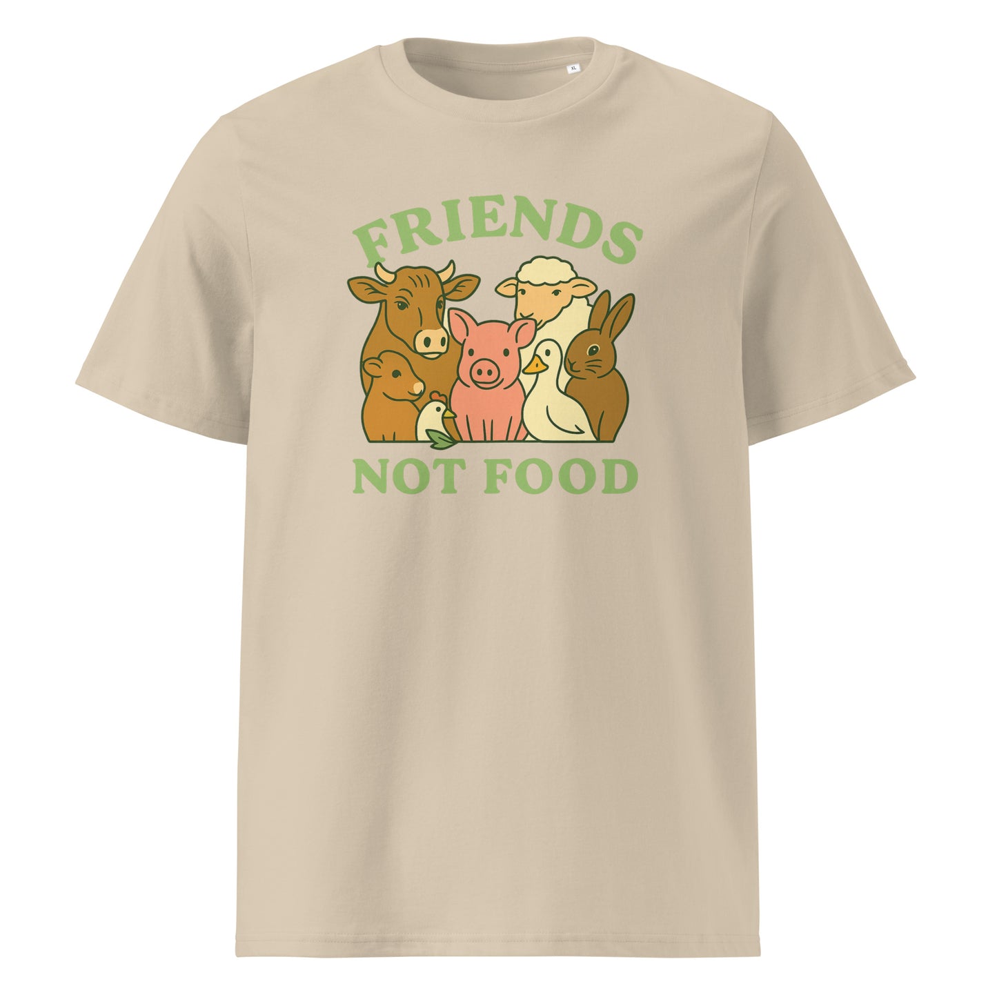 Friends Not Food — Organic Cotton T-Shirt